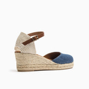 Jon Josef Tenerife Wedge Espadrille in Denim