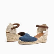 Jon Josef Tenerife Wedge Espadrille in Denim