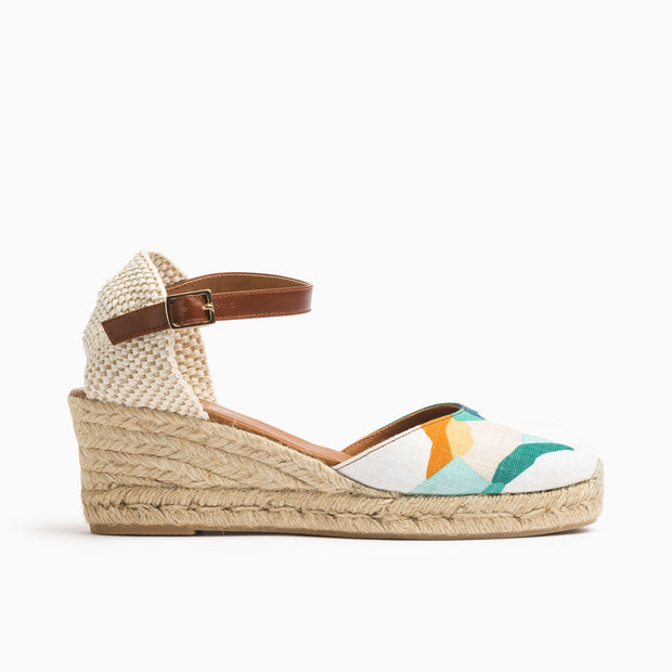 Jon Josef Tenerife Wedge Espadrille in Givi Linen