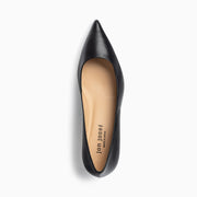 Jon Josef Tina Kitten Heel Pump in Black Leather