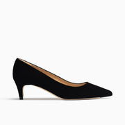 Jon Josef Tina Kitten Heel Pump in Black Suede