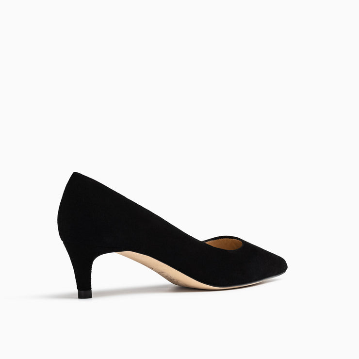 Tina Kitten Heel Pump Black Suede / 8.5 Tina Kitten Heel Pump Black Suede / 8.5