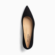 Jon Josef Tina Kitten Heel Pump in Black Suede